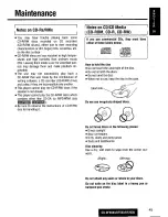 Предварительный просмотр 45 страницы Panasonic CQDF203U - AUTO RADIO/CD DECK Operating Instructions Manual