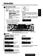 Предварительный просмотр 61 страницы Panasonic CQDF203U - AUTO RADIO/CD DECK Operating Instructions Manual