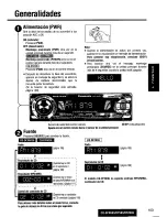 Предварительный просмотр 103 страницы Panasonic CQDF203U - AUTO RADIO/CD DECK Operating Instructions Manual