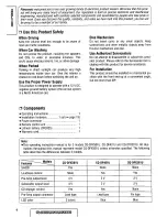 Предварительный просмотр 4 страницы Panasonic CQDF401U - AUTO RADIO/CD DECK Operating Instructions Manual