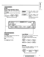 Предварительный просмотр 11 страницы Panasonic CQDF401U - AUTO RADIO/CD DECK Operating Instructions Manual