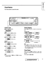 Предварительный просмотр 13 страницы Panasonic CQDF401U - AUTO RADIO/CD DECK Operating Instructions Manual