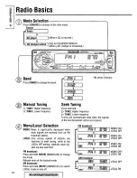 Предварительный просмотр 14 страницы Panasonic CQDF401U - AUTO RADIO/CD DECK Operating Instructions Manual