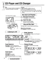 Предварительный просмотр 16 страницы Panasonic CQDF401U - AUTO RADIO/CD DECK Operating Instructions Manual