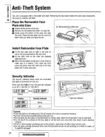 Предварительный просмотр 24 страницы Panasonic CQDF401U - AUTO RADIO/CD DECK Operating Instructions Manual