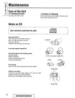 Предварительный просмотр 30 страницы Panasonic CQDF401U - AUTO RADIO/CD DECK Operating Instructions Manual