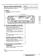 Предварительный просмотр 59 страницы Panasonic CQDF401U - AUTO RADIO/CD DECK Operating Instructions Manual