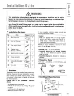 Предварительный просмотр 19 страницы Panasonic CQDF402U - AUTO RADIO/CD DECK Operating Instructions Manual