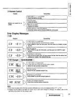 Предварительный просмотр 29 страницы Panasonic CQDF402U - AUTO RADIO/CD DECK Operating Instructions Manual