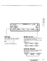 Предварительный просмотр 55 страницы Panasonic CQDF402U - AUTO RADIO/CD DECK Operating Instructions Manual