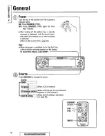 Предварительный просмотр 12 страницы Panasonic CQDF601U - AUTO RADIO/CD DECK Operating Instructions Manual