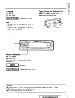 Предварительный просмотр 13 страницы Panasonic CQDF601U - AUTO RADIO/CD DECK Operating Instructions Manual