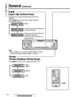 Предварительный просмотр 14 страницы Panasonic CQDF601U - AUTO RADIO/CD DECK Operating Instructions Manual