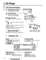 Предварительный просмотр 18 страницы Panasonic CQDF601U - AUTO RADIO/CD DECK Operating Instructions Manual