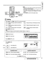 Предварительный просмотр 25 страницы Panasonic CQDF601U - AUTO RADIO/CD DECK Operating Instructions Manual