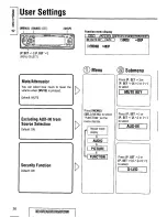 Предварительный просмотр 26 страницы Panasonic CQDF601U - AUTO RADIO/CD DECK Operating Instructions Manual