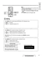 Предварительный просмотр 27 страницы Panasonic CQDF601U - AUTO RADIO/CD DECK Operating Instructions Manual