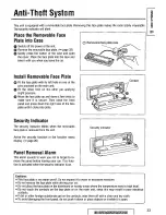 Предварительный просмотр 33 страницы Panasonic CQDF601U - AUTO RADIO/CD DECK Operating Instructions Manual