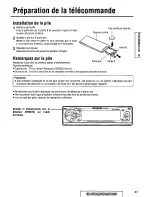 Предварительный просмотр 47 страницы Panasonic CQDF601U - AUTO RADIO/CD DECK Operating Instructions Manual