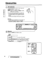 Предварительный просмотр 48 страницы Panasonic CQDF601U - AUTO RADIO/CD DECK Operating Instructions Manual