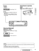 Предварительный просмотр 49 страницы Panasonic CQDF601U - AUTO RADIO/CD DECK Operating Instructions Manual