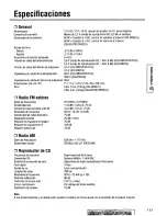 Предварительный просмотр 117 страницы Panasonic CQDF601U - AUTO RADIO/CD DECK Operating Instructions Manual