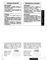 Предварительный просмотр 3 страницы Panasonic CQDF783U - AUTO RADIO/CD DECK Operating Instructions Manual