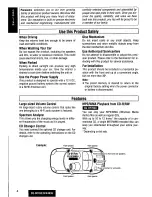 Предварительный просмотр 4 страницы Panasonic CQDF783U - AUTO RADIO/CD DECK Operating Instructions Manual