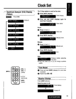 Предварительный просмотр 19 страницы Panasonic CQDF783U - AUTO RADIO/CD DECK Operating Instructions Manual