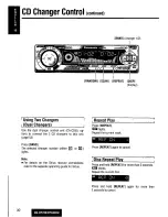 Предварительный просмотр 30 страницы Panasonic CQDF783U - AUTO RADIO/CD DECK Operating Instructions Manual