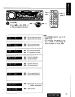 Предварительный просмотр 33 страницы Panasonic CQDF783U - AUTO RADIO/CD DECK Operating Instructions Manual