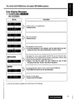 Предварительный просмотр 41 страницы Panasonic CQDF783U - AUTO RADIO/CD DECK Operating Instructions Manual