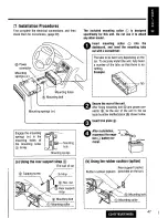 Предварительный просмотр 47 страницы Panasonic CQDF783U - AUTO RADIO/CD DECK Operating Instructions Manual