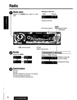 Предварительный просмотр 60 страницы Panasonic CQDF783U - AUTO RADIO/CD DECK Operating Instructions Manual