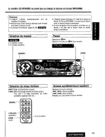 Предварительный просмотр 63 страницы Panasonic CQDF783U - AUTO RADIO/CD DECK Operating Instructions Manual