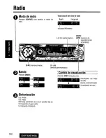 Предварительный просмотр 100 страницы Panasonic CQDF783U - AUTO RADIO/CD DECK Operating Instructions Manual