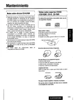 Предварительный просмотр 123 страницы Panasonic CQDF783U - AUTO RADIO/CD DECK Operating Instructions Manual