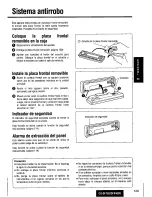 Предварительный просмотр 129 страницы Panasonic CQDF783U - AUTO RADIO/CD DECK Operating Instructions Manual