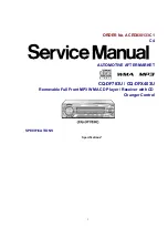 Panasonic CQDF783U - AUTO RADIO/CD DECK Service Manual preview