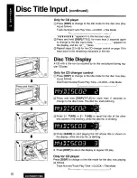 Предварительный просмотр 20 страницы Panasonic CQDF800U - AUTO RADIO/CD DECK Operating Instructions Manual