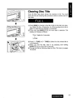 Предварительный просмотр 21 страницы Panasonic CQDF800U - AUTO RADIO/CD DECK Operating Instructions Manual