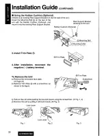 Предварительный просмотр 30 страницы Panasonic CQDF800U - AUTO RADIO/CD DECK Operating Instructions Manual