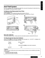 Предварительный просмотр 31 страницы Panasonic CQDF800U - AUTO RADIO/CD DECK Operating Instructions Manual