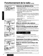 Предварительный просмотр 44 страницы Panasonic CQDF800U - AUTO RADIO/CD DECK Operating Instructions Manual