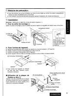 Предварительный просмотр 61 страницы Panasonic CQDF800U - AUTO RADIO/CD DECK Operating Instructions Manual