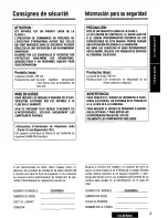 Предварительный просмотр 3 страницы Panasonic CQDF802U - AUTO RADIO/CD DECK Operating Instructions Manual