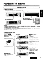 Предварительный просмотр 11 страницы Panasonic CQDF802U - AUTO RADIO/CD DECK Operating Instructions Manual