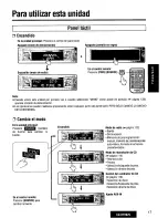 Предварительный просмотр 17 страницы Panasonic CQDF802U - AUTO RADIO/CD DECK Operating Instructions Manual