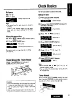 Предварительный просмотр 27 страницы Panasonic CQDF802U - AUTO RADIO/CD DECK Operating Instructions Manual