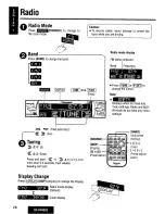 Предварительный просмотр 28 страницы Panasonic CQDF802U - AUTO RADIO/CD DECK Operating Instructions Manual